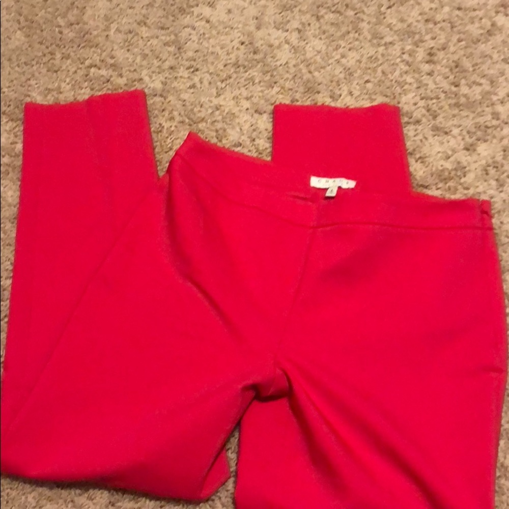 Chaus NY pencil leg dress pants cropped.